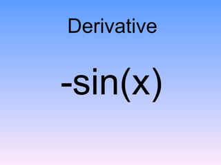 -sin(x) Derivative 