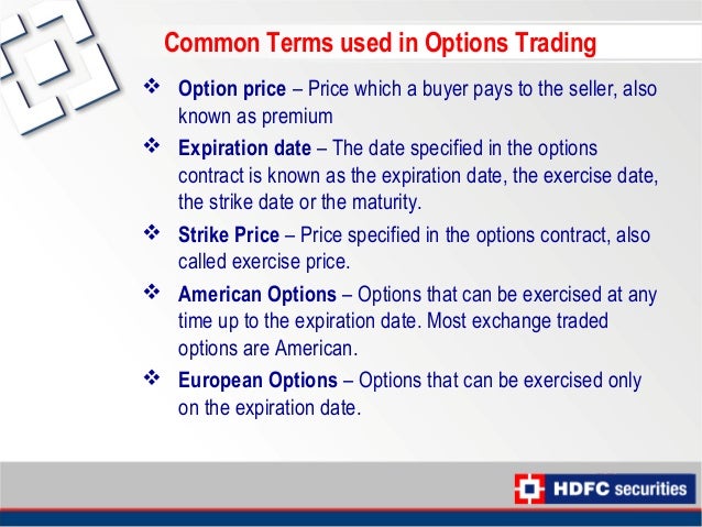 Option trading simplified