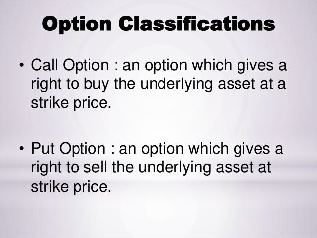 How to write an option contract