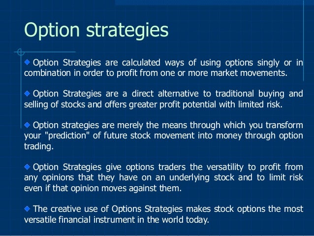19 options strategies