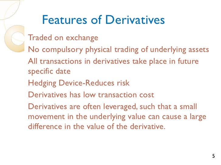 basic derivatives