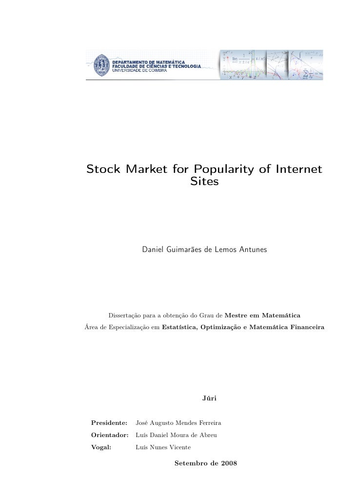 Master thesis in mathematics