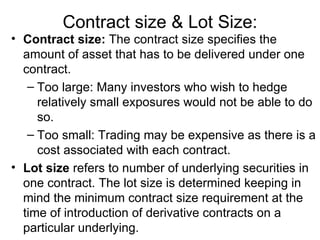 Derivatives lecture3 & 4- futures | PPT