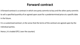 Derivatives and option pricing theory | PPTX