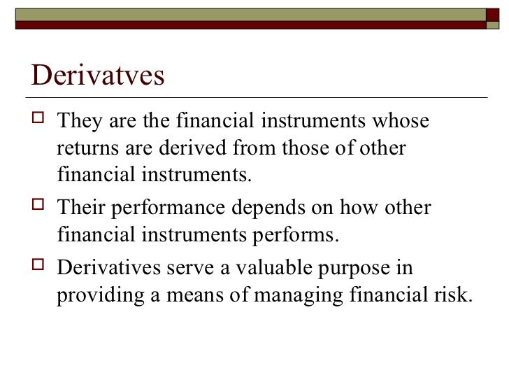 Derivatives Collection Basic financial derevatives - nompg