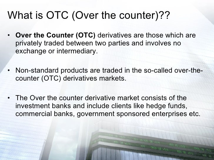 Over the counter options trading