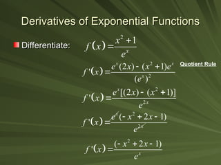 Diff Of Exponential Derivatives_of_Exponential_Functions.ppt