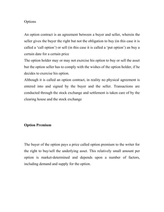 Derivatives project | DOC