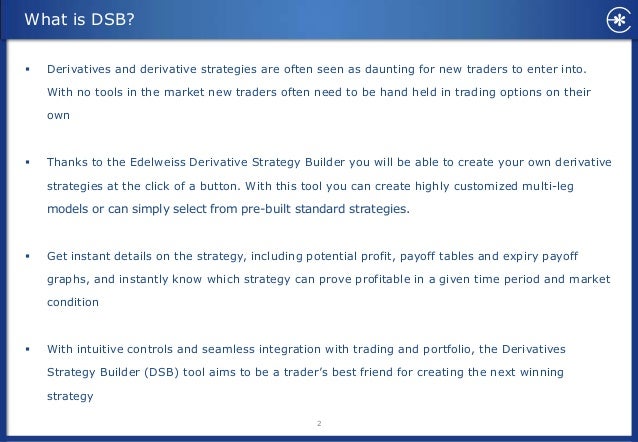 Trading strategies in derivatives