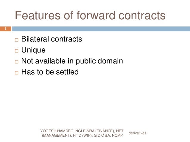Swaps and forwards are subject to counterparty risk exchange traded futures and options are not
