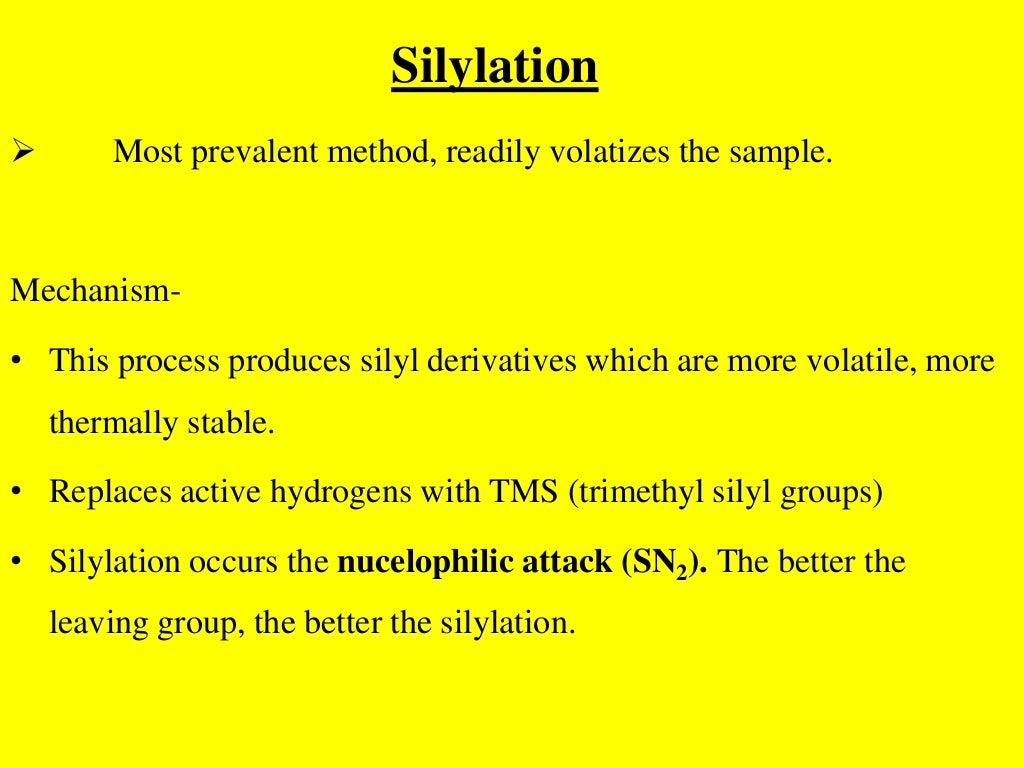 DERIVATIZATION IN GAS CHROMATOGRAPHY (GC), HIGHPERFORMANCE LIQUID CHR…
