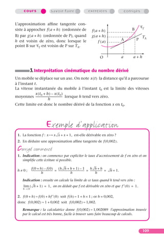 Derives et primitives | PDF