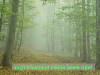 noch träumend meine Seele ruht! 