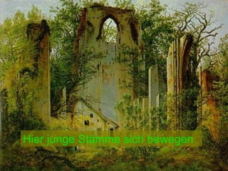 Hier junge Stämme sich bewegen 