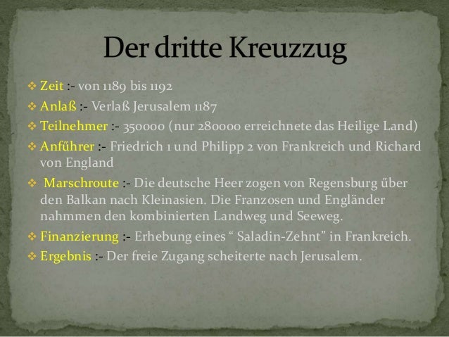 Der Kreuzzug Presentation