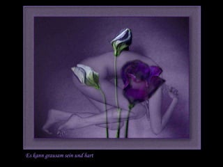 Es kann grausam sein und hart
 