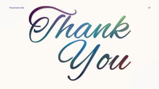 Presentation title 30
 