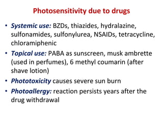 Various dermatological conditions and pharmacological approach for ...
