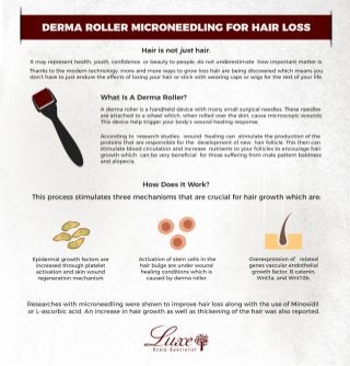 Derma Roller Microneedling For Hair Loss