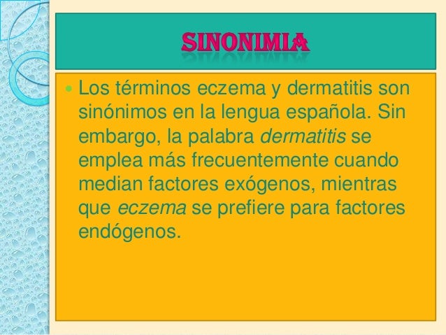La eccema los consejos del dermatólogo