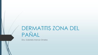 DERMATITIS ZONA DEL
PAÑAL
Dra. Gabriela Arenas Ornelas
 