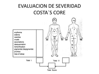 EVALUACION DE SEVERIDAD
COSTA´S CORE
 