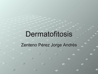 Dermatofitosis Zenteno Pérez Jorge Andrés 