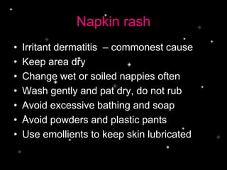 Napkin Rash Dermatology - Common Skin Diseases | PPTX
