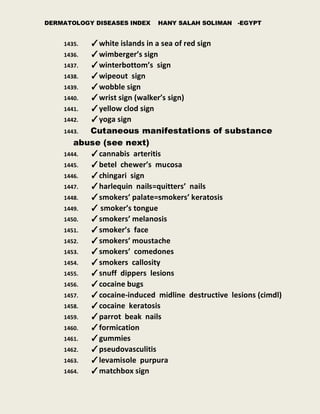 Winterbutton Sign Dermatology diseases Index Skin conditions index Skin conditions list | PDF