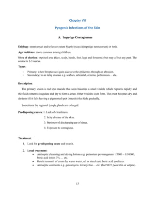 Dermatology, Lecture Notes on some Common & Serious Skin & Venereal ...