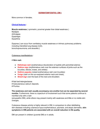 DERMATOMYOSITIS ( DM ) - Important Points.pdf