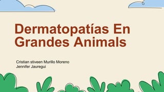 Dermatopatías En
Grandes Animals
Cristian stiveen Murillo Moreno
Jennifer Jauregui
 