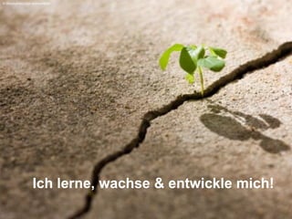 © iStockphoto.com/ enviromantic

Ich lerne, wachse & entwickle mich!

 