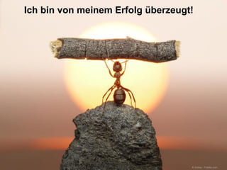 Ich bin von meinem Erfolg überzeugt!

© Antrey - Fotolia.com

 