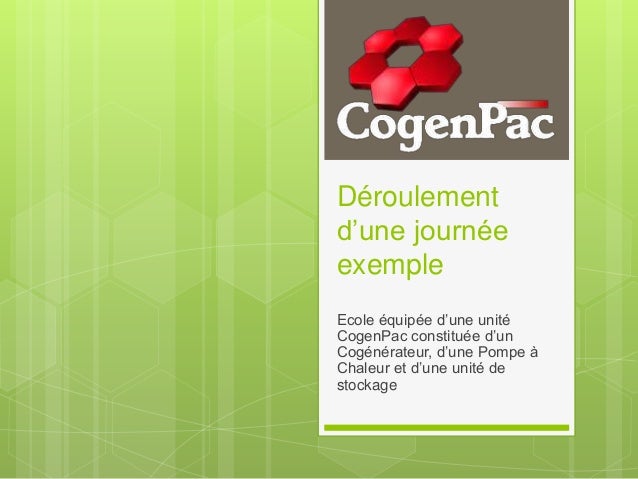 Deroulement Journee Type Deroulement Journee Type