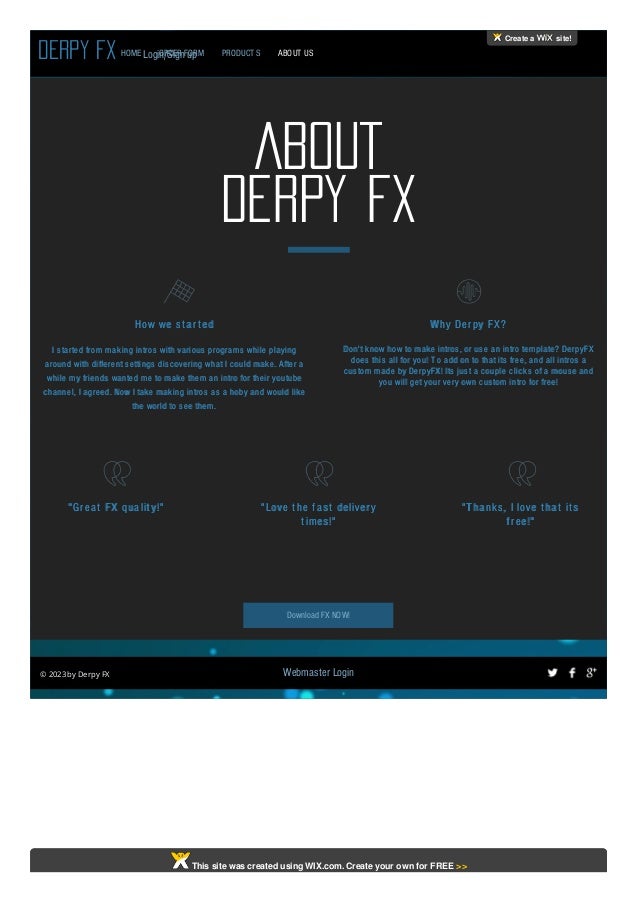 derpy fx free custom intros