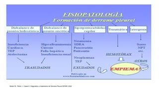 Botani M., Pérez J., Cases E. Diagnóstico y tratamiento de Derrame.Pleural SEPAR, 2022
 