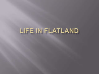 Life in flatland 