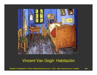 Vincent Van Gogh: Habitación
Rodolfo-J. Rodríguez-R. E-mail: rodolfor@cariari.ucr.ac.cr / U.R.L.: http://cariari.ucr.ac.cr/~rodolfor   209
 