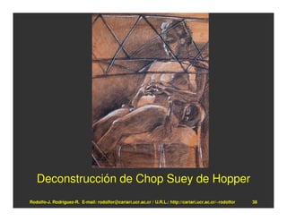 Deconstrucción de Chop Suey de Hopper
Rodolfo-J. Rodríguez-R. E-mail: rodolfor@cariari.ucr.ac.cr / U.R.L.: http://cariari.ucr.ac.cr/~rodolfor   38
 