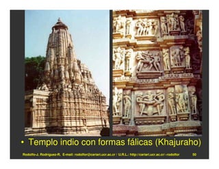 • Templo indio con formas fálicas (Khajuraho)
Rodolfo-J. Rodríguez-R. E-mail: rodolfor@cariari.ucr.ac.cr / U.R.L.: http://cariari.ucr.ac.cr/~rodolfor   50
 