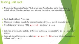 Unit Root Testing Flowchart ders 3.3 Unit root testing section 3 .pptx