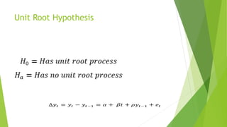 Unit Root Shock ders 3.3 Unit root testing section 3 .pptx