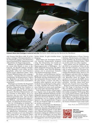 Titel




                                                                                                                                         JEWEL SAMAD / AFP
Präsident Obama beim Einsteigen in seine Air Force One: Ein hartes Stück Arbeit aus der Werkstatt des Machbaren

oder Senator John Kerry zählt. Er ist bei     beiden Seiten. Es gab trotzdem keine          Im Süden Kaliforniens, in Texas, Arizona,
jedem wichtigen Hintergrundtreffen in         Einigung.                                     Alabama, Florida heizen sich lokale eth-
der Hauptstadt zugegen, seine Kolumnen           Dabei hätten die Vereinigten Staaten       nische Konflikte auf, die kaum je Eingang
sezieren genüsslich die Angebereien und       von Amerika Kompromisse dringend              in die nationalen Debatten finden. Aber
Albernheiten des Regierungsviertels.          nötig. Die Infrastruktur des Landes ist       sie werden nicht von selbst vergehen.
   Milbank, 44, empfängt im Willard Ho-       marode. Seine Verwaltung – zumal die             Dazu gehört auch der Umstand, dass
tel, einem alten Kasten, in dem, so die       Regierungszentrale in Washington – be-        die USA, in viel größeren Teilen, als der
Legende, der Begriff Lobbyist erfunden        dürfte dringender Erneuerung. Die öffent-     Rest der Welt vermutet, ein armes Land
wurde. Bittsteller in der Lobby, der Ein-     lichen Schulen, weite Teile des Bildungs-     sind, in seinen weltfernen Provinzen be-
gangshalle, sollen hier einst Präsident       systems sind in desaströsem Zustand,          völkert von Menschen, die in Hütten und
Ulysses Grant aufgelauert haben. Auch         viele Kultureinrichtungen ebenso.             mobilen Bruchbuden leben, denen es oft
Chronist Milbank sinniert über vergange-         Die Steuer- und Sozialsysteme sind an-     am Nötigsten und noch öfter an elemen-
ne Zeiten: „Amerikas Parteien waren mal       gelegt noch immer für eine übermächtige       tarer Bildung fehlt. Geschätzt elf Millio-
vielschichtig, mit Konservativen, Libera-     Wirtschaft, die ihren Wohlstand aus stän-     nen Menschen leben als illegale Ein-
len, Moderaten auf beiden Seiten. Nun         dig wachsendem Konsum bezieht. Aber           wanderer im Land, gut die Hälfte davon
ist die Mitte verschwunden, buchstäblich      die alten Zeiten, in denen sich alles ir-     Mexikaner. Fast jeder vierte Teenager ist
verschluckt.“                                 gendwie selbst regulierte, aus der schie-     arbeitslos. Amerika, daran kann kein
   Washington sei darüber die Hauptstadt      ren Kraft eines großartigen Landes, gehen     Zweifel sein, braucht einen neuen Plan.
der einsamen Herzen geworden. Früher          zu Ende; Amerika hat keinen Plan für             Braucht es auch einen neuen Präsiden-
brachten Abgeordnete ihre Familien in         seine Zukunft als immer noch mächtige,        ten? Die Frage ist durchaus berechtigt.
die Hauptstadt mit, Kinder spielten zu-       aber nicht mehr übermächtige Nation.          Was hat Obama unternommen, um die
sammen, sagt Milbank. Heute schlafen             Viele Probleme bleiben einfach liegen.     vielen gravierenden Probleme seines gro-
die neuen Tea-Party-Parlamentarier auf        Los Angeles etwa ist die größte thailän-      ßen Landes anzugehen? Nicht genug. Hät-
den Couchen in ihren Büros, um ja zu          dische Stadt außerhalb Thailands und die      te er mehr leisten können, auch im Rest
beweisen, dass sie nicht Teil des Estab-      drittgrößte Spanisch sprechende Stadt der     der Welt? Wahrscheinlich. Haben ihn die
lishments geworden sind. „Die 535 Kon-        Welt. Drei Viertel der Kinder im riesigen     Republikaner verhungern lassen? Zwei-
gressmitglieder, die diesen Ort regieren“,    Schuldistrikt von Los Angeles sprechen        fellos. Wäre aber ihr Kandidat, Mitt Rom-
sagt Milbank, „sind bloß noch auf Kurz-       Spanisch. Die dazugehörenden Fragen:          ney, der rätselhafte, steinreiche Mormone,
besuch, von Dienstag bis Donnerstag.“         Ist das ein Problem? Oder ist es keines?,     der bessere Präsident? Ganz sicher nicht.
   Der 112. US-Kongress ist darüber der       sie werden nicht gestellt.                                             ULLRICH FICHTNER,
unproduktivste seit Ende des Zweiten             Aber der schöne Geist des Multikultu-               MARC HUJER, GREGOR PETER SCHMITZ
Weltkriegs geworden. Als sich die Parla-      ralismus, der in den Metropolen an den
mentarier in den dramatischen Wochen          Küsten des Atlantiks und Pazifiks herrscht,
im vergangenen Sommer auf den Abbau           wird nicht allgemein geteilt. In den Wäl-                     360°-Foto:
der gigantischen Schuldenlast einigen         dern, Wüsten und Gebirgen, in den Bun-                        Der Times Square
sollten, versuchte es erst eine überpartei-   desstaaten entlang der südlichen Grenzen                      im Panorama
liche „Gang of Six“. Sie scheiterte. Dann     regt sich ein Unbehagen, ein neuer Ras-                       Für Smartphone-Benutzer:
probierte es eine „Gang of Twelve“, be-       sismus auch, der in Form kruder Einwan-                       Bildcode scannen, etwa mit
setzt mit den besonnensten Kräften auf        derungsgesetze seine Form gerade findet.                      der App „Scanlife“.
92                                                  D E R   S P I E G E L   2 4 / 2 0 1 2
 