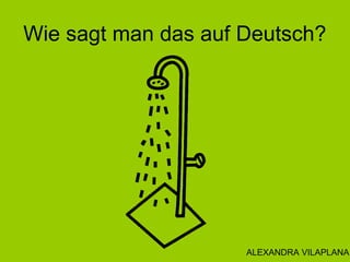 Wie sagt man das auf Deutsch?
ALEXANDRA VILAPLANA
 