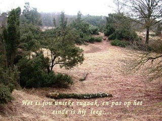 Het is jou unieke rugzak. en pas op het
          einde is hij leeg….
 