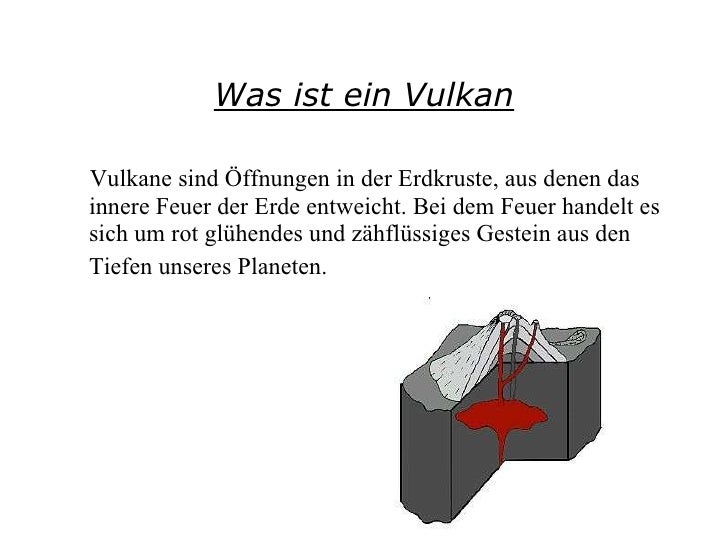 Der Vulkanausbruch