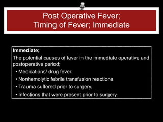 post operative fever infectious and non- | PDF