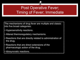 post operative fever infectious and non- | PDF