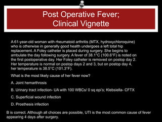 post operative fever infectious and non- | PDF